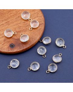 Privezak prirodni kamen Gorski Kristal- 16 mm Gold...25KP24-B06