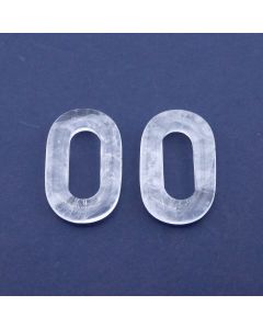 Konektor/Perla prirodni kamen Gorski Kristal- 25*40*6 mm...25KP26-01