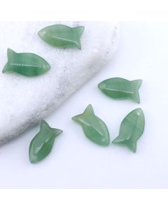 Privezak prirodni kamen Zeleni Aventurin-Fish 12*22 mm ...25KP29-03