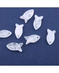 Privezak prirodni kamen Gorski Kristal -Fish 12*22 mm ...25KP29-08