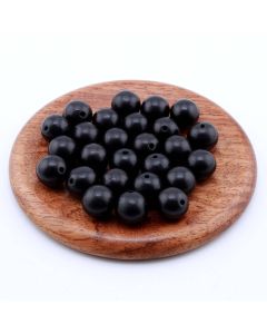 Prirodne crne perle od Sandalovog drveta 10 mm...23DP16B