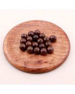 Prirodne braon perle od Sandalovog drveta 8 mm...23DP17A