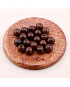 Prirodne braon perle od Sandalovog drveta 10 mm...23DP17B