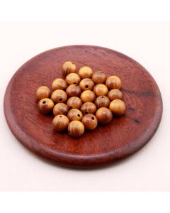 Prirodne oker perle od Sandalovog drveta 8 mm...23DP19A