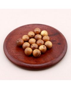 Prirodne oker perle od Sandalovog drveta 10 mm...23DP19B