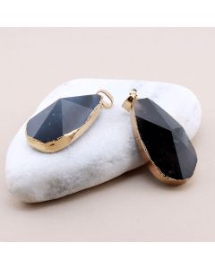 Privezak prirodni kamen Ahat sa legurom metala...23KP108