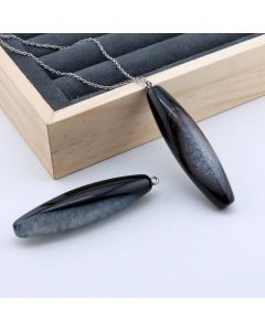 Privezak prirodni kamen Ahat sa legurom metala...23KP127