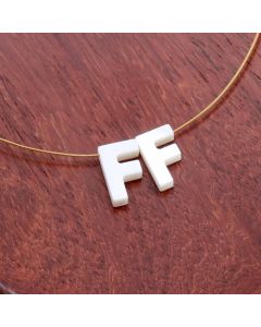 Perla/Privezak od Sedefa- slovo F...S278-077A