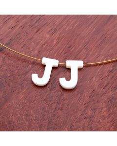 Perla/Privezak od Sedefa- slovo J...S278-081A