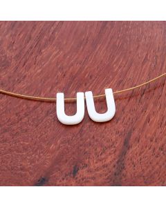 Perla/Privezak od Sedefa- slovo U...S278-091A