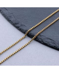 304 Stainless Steel Box Lanac 2x2mm Gold IP...SSL-H007-02G-10m