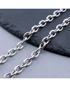 304 Stainless Steel Lanac 8x6x1.5mm...SSL-O008-03P-10m