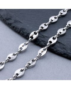 304 Stainless Steel Coffe Bean Lanac 7x5mm...SSL-101131-35P