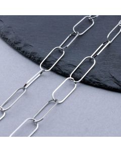 304 Stainless Steel Paperclip Lanac 20x8x1mm...SSL-T003-25P-20m