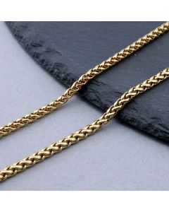 304 Stainless Steel Foxtail Lanac 5x3x1mm Gold...SSL-L014-22G-20m