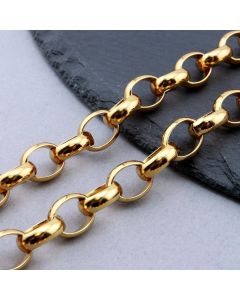 304 Stainless Steel Lanac 13x10x4mm Gold...SSL-P007-02G-1m