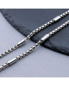 304 Stainless Steel Box Lanac 3.5~8.5x4~5mm...SSL-P219-01-10m