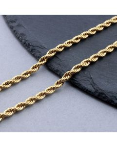 304 Stainless Steel Lanac 4mm Gold...SSL-H020-04G-10m