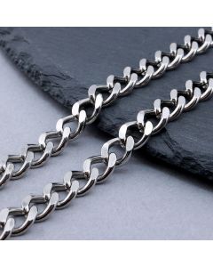 304 Stainless Steel Cuban Lanac 10x8x2 mm...SSL-P003-24C-25m