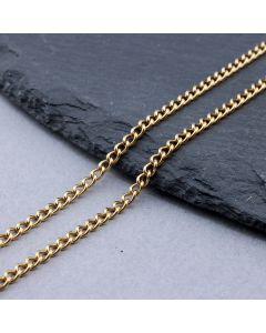 304 Stainless Steel Lanac 4x3x0.8mm Gold...SSL-H007-38G-10m