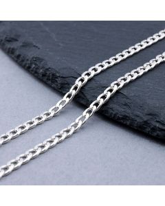 304 Stainless Steel Lanac 4.5x3x0.8mm Silver...SSL-T002-03A-10m