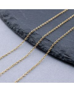 304 Stainless Steel Lanac 1.5x1.2x0.3mm Gold...SSL-H020-11G-100M