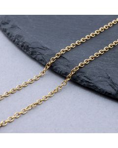 304 Stainless Steel Lanac 2.5x2x0.5mm Gold...SSL-H009-27G-10m