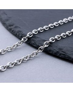 304 Stainless Steel Lanac 6x4.5x1.2mm...SSL-L017-09B-10m