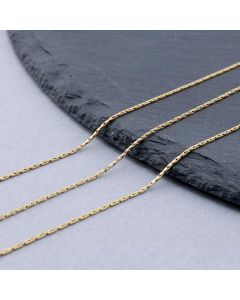 304 Stainless Steel Snake Lanac 0,9mm Gold...SSL-P203-I-10m