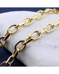 Mesing Vareni Diamond Cut Lanac 18K pozlata 10.8x6x2mm...MLP-G005-23G-5m