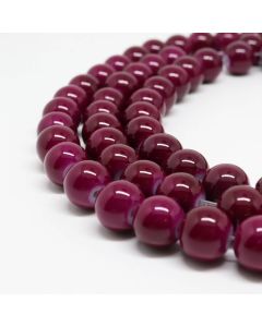 Bojene staklene perle  6 mm, rupa oko 1mm. Niz sadrži oko 135 perli. (  SP-PP155 )