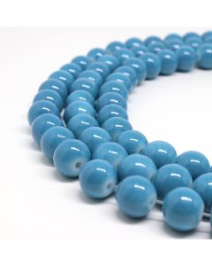 Bojene staklene perle  6 mm, rupa oko 1mm. Niz sadrži oko 135 perli. (  SP-PP165 )