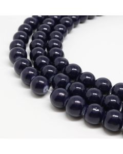 Bojene staklene perle  8 mm, rupa oko 1mm. Niz sadrži oko 100 perli. ( SP-PP168 )