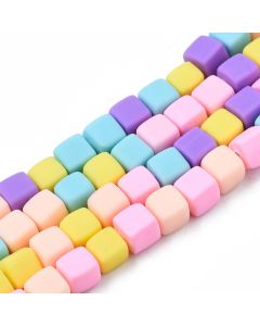 Perle od polimerne gline 6x6x6mm (06004)