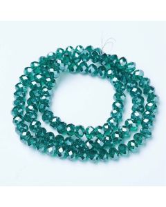 Brušeno staklo Rondele 8x6 mm ST100A18