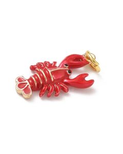 Liveni Privezak Shrimp, pozlata 21x11mm...H523-05B-G