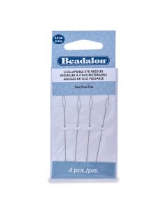 Igla za nizanje , čelična, Colllapsible Eye ,FINE, dužina 6,4 cm, 4 kom   ( BE700F-102)