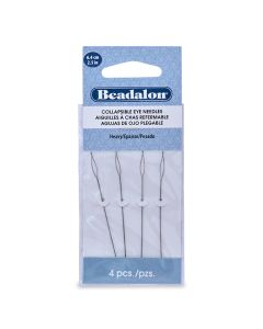 Igla za nizanje , čelična, Colllapsible Eye ,HARD , dužina 6,4 cm, 4 kom   ( BE700H-102)