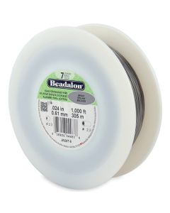 Čelična sajla za nizanje- 7 niti, 0,61 mm, boja Clasic Silver, (  BEJW06T-8 )