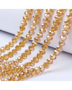 Brušeno staklo Rondele 8x6 mm ST100B05