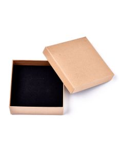 Kutije za nakit sa sundjerom, sa izrezima za prstenje, ogrlice i narukvice 11,2x11,2x3.8cm (L008002)