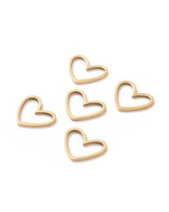 304 Stainless Steel Link 10.5x13 mm Gold /5kom...R111-LA105-G