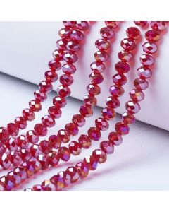 Brušeno staklo Rondele 8x6 mm ST100B07