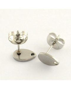 304 Stainless Steel igle za Minđuše 5x8mm (celik mi1)