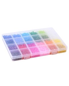 Set sa Akrilnim i Staklenim perlama , mix boja i oblika (SET-YW0001-60)