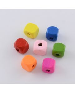 Drvene perle kocka 8x8 mm (DPKOC6x6MIX)
