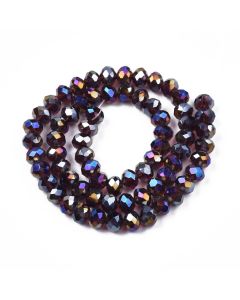 Brušeno staklo Rondele 8x6 mm ST100B30