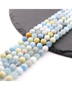 Prirodni poludragi kamen Akvamarin 8 mm ( 23KP82-08)