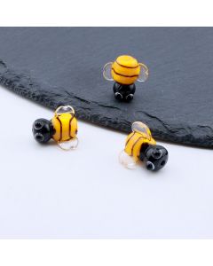 Lampwork perla Pčelica-handmade...ME0001-02