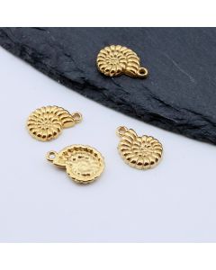 Stainless Steel Privezak Shell,Gold...C119-24A-G